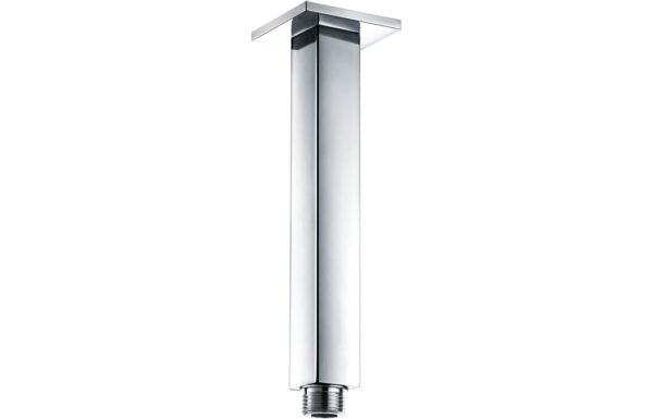 Ashby 180mm Square Ceiling Arm - Chrome