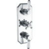 Beverley Traditional Lever Thermostatic Two Outlet Shower Valve - Chrome