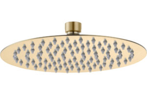 Grove 250mm Round Ultraslim Showerhead - Brushed Brass