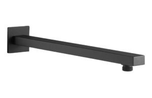 Ashby 350mm Square Shower Arm - Matt Black