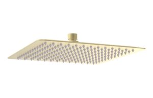 Ashby 250mm Square Ultraslim Showerhead - Brushed Brass