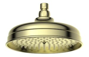 Beverley 200mm Round Traditional Showerhead - Brushed Brass