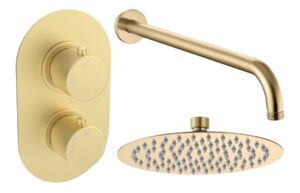 Grove Round Shower Valve & Kit Pack 1 - Brushed Brass