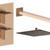 Ashby Square Shower Valve & Kit Pack 1 - Brushed Bronze