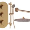 Grove Round Shower Valve & Kit Pack 3 - Brushed Bronze