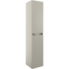 Stevenage 300mm 2 Door Wall Hung Tall Unit - Matt Latte