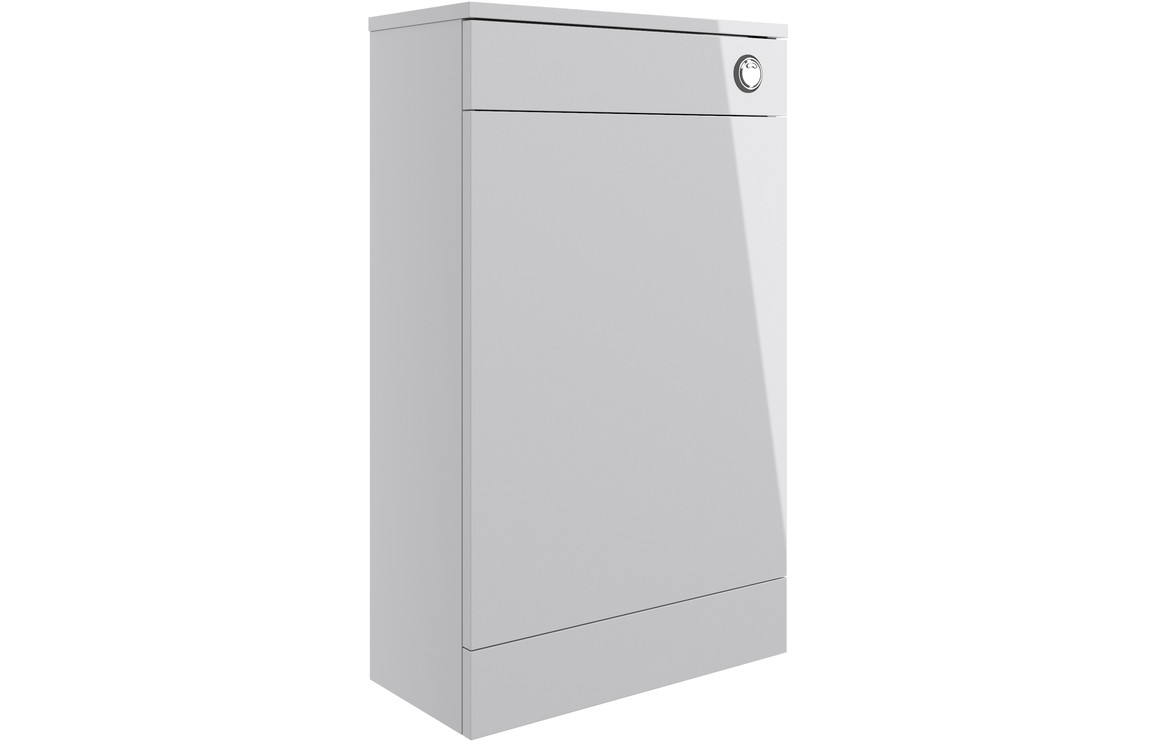 Malvern 500mm Floor Standing WC Unit - Grey Gloss
