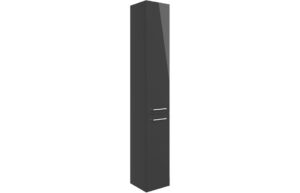 Baldock 350mm Floor Standing 2 Door Tall Unit - Anthracite Gloss