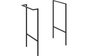 Cuffley Optional Frame with Integrated Towel Rail - Matt Black