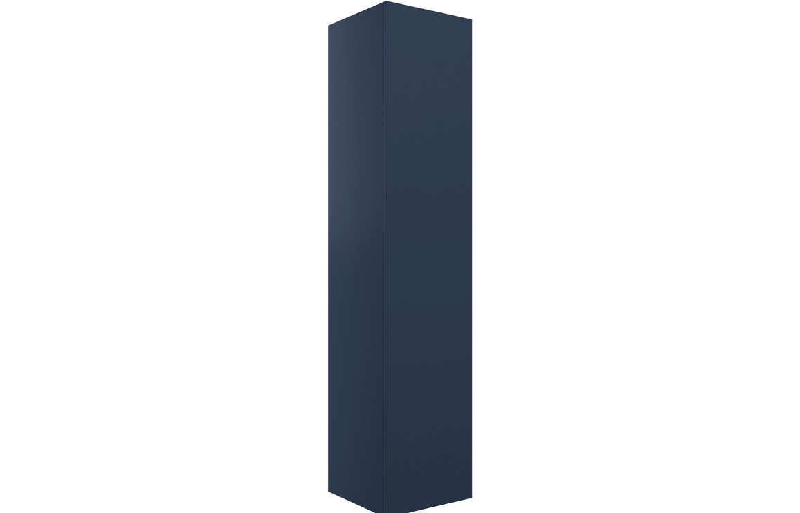 Cuffley 350mm Wall Hung 1 Door Tall Unit - Matt Deep Blue