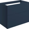 Cuffley 790mm Wall Hung 2 Drawer Basin Unit (No Top) - Matt Deep Blue