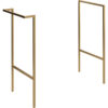 Cuffley Optional Frame with Integrated Towel Rail - Brushed Brass