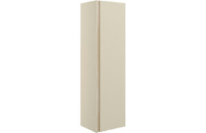 Ware 350mm Wall Hung 1 Door Tall Unit - Matt Cotton & Oak Effect
