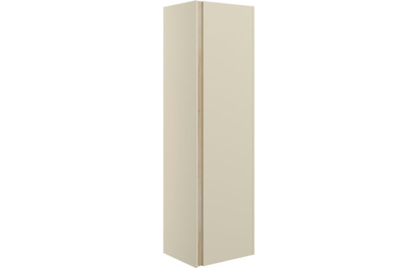 Ware 350mm Wall Hung 1 Door Tall Unit - Matt Cotton & Oak Effect