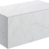 Aston 800mm Wall Hung Storage Drawer - White Marble