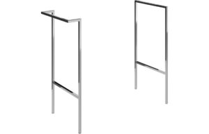 Cuffley Optional Frame with Integrated Towel Rail - Chrome