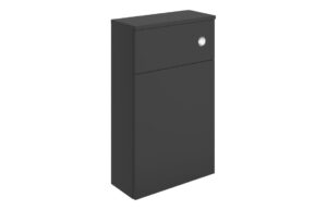 Ware 500mm WC Unit - Matt Black & Glass