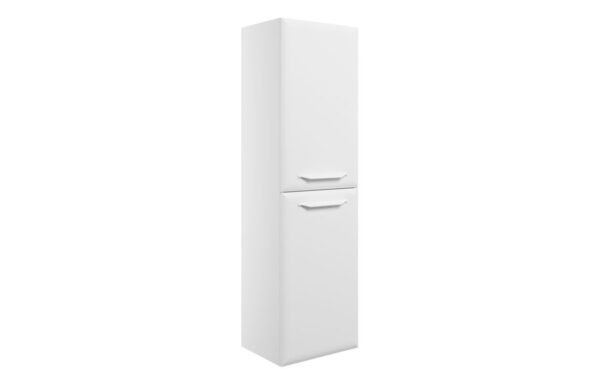 Baldock 400mm Wall Hung 2 Door Midi Boy Unit - Matt White