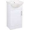 Stotfold 450mm Basin Unit & Basin - White Gloss