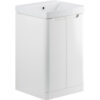 Hertford 500mm 2 Door Floor Standing Cloakroom Basin Unit - White Gloss