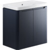Hertford 805mm 2 Door Floor Standing Basin Unit - Matt Indigo