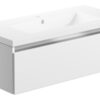 Stevenage 815mm 1 Drawer Wall Hung Basin Unit Inc. Basin - White Gloss