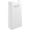 Malvern 410mm Floor Standing 1 Door Basin Unit & 1TH Basin - White Gloss