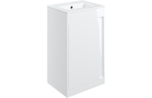 Welwyn 510mm Floor Standing Unit Inc. Basin - White Gloss