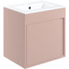 Welwyn 510mm Wall Hung Unit Inc. Basin - Matt Antique Rose