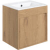 Welwyn 510mm Wall Hung Unit Inc. Basin - Seville Oak