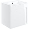 Welwyn 510mm Wall Hung Unit Inc. Basin - White Gloss