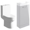 Malvern 410mm F/S Basin Unit & C/C Toilet Pack - Grey Gloss