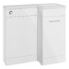 Baldock 900mm F/S L-Shape Pack & Basin (RH) - White Gloss