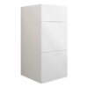 Truro 300mm Standard 3 Drawer Unit - White Gloss (Grey Cab)