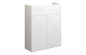 Truro 500mm Slim Basin Unit - White Gloss (Grey Cab)