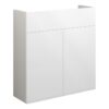 Truro 600mm Slim Basin Unit - White Gloss (Grey Cab)