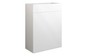 Truro 600mm Standard WC Unit - White Gloss (Grey Cab)