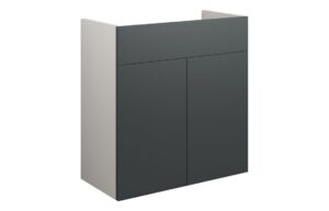 Truro 600mm Standard Basin Unit - Matt Graphite Grey (Grey Cab)