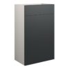 Truro 500mm Standard WC Unit - Matt Graphite Grey (Grey Cab)