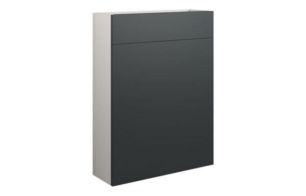 Truro 600mm Slim WC Unit - Matt Graphite Grey (Grey Cab)