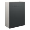 Truro 600mm Standard WC Unit - Matt Graphite Grey (Grey Cab)