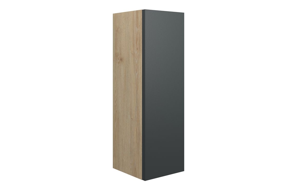 Truro 200mm Slim Base Unit - Matt Graphite Grey (Oak Cab)