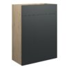 Truro 600mm Standard WC Unit - Matt Graphite Grey (Oak Cab)