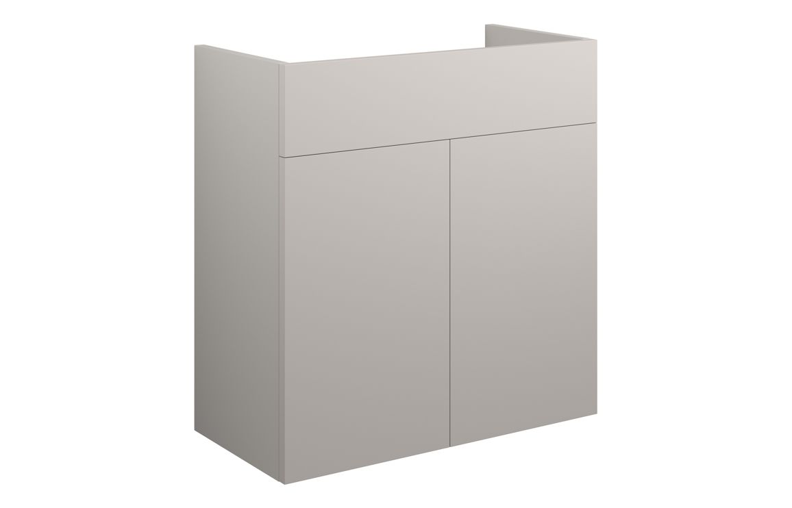Truro 600mm Standard Basin Unit - Matt Dove Grey (Grey Cab)