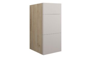 Truro 300mm Standard 3 Drawer Unit - Matt Dove Grey (Oak Cab)