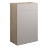Truro 500mm Standard WC Unit - Matt Dove Grey (Oak Cab)