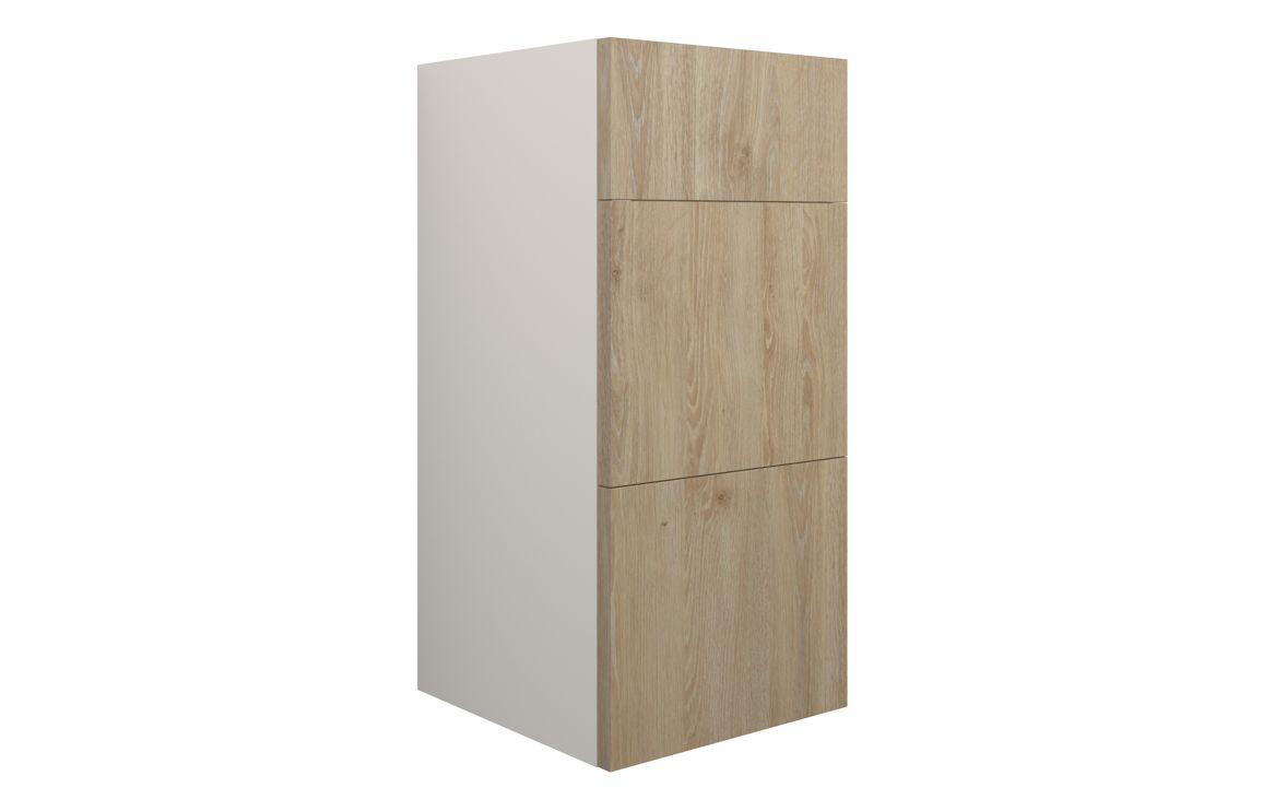Truro 300mm Standard 3 Drawer Unit - Havana Oak (Grey Cab)