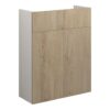 Truro 500mm Slim Basin Unit - Havana Oak (Grey Cab)