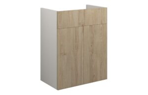 Truro 500mm Standard Basin Unit - Havana Oak (Grey Cab)