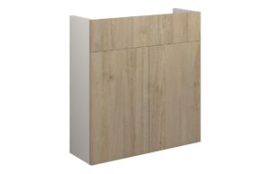 Truro 600mm Slim Basin Unit - Havana Oak (Grey Cab)